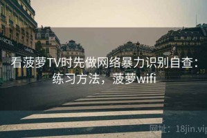 看菠萝TV时先做网络暴力识别自查：练习方法，菠萝wifi