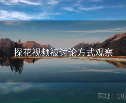 探花视频被讨论方式观察