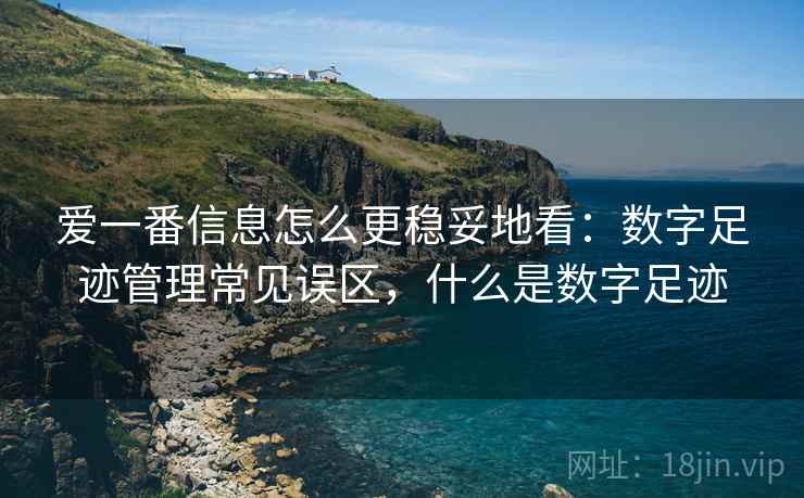 爱一番信息怎么更稳妥地看：数字足迹管理常见误区，什么是数字足迹
