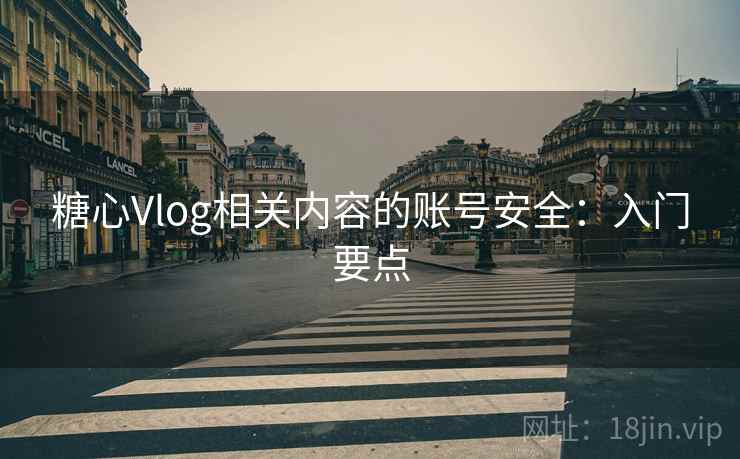 糖心Vlog相关内容的账号安全:入门要点 糖心Vlog相关内容的账号安全:入门要点